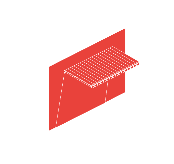 illustrazione tende braccio